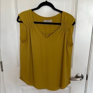 LOFT Mustard Yellow Women's Top